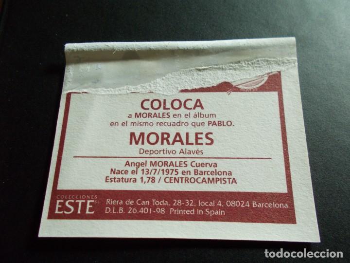 Cromos de f&uacute;tbol: ESTE 98-99 COLOCA MORALES ALAVES VENTANILLA - Foto 2