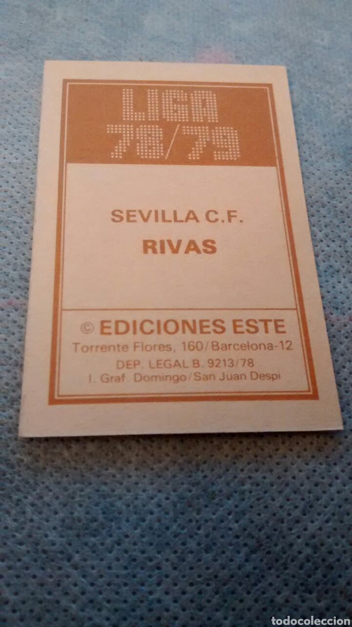 Cromos de f&uacute;tbol: RIVAS EDICIONES ESTE 78 79 - Foto 2