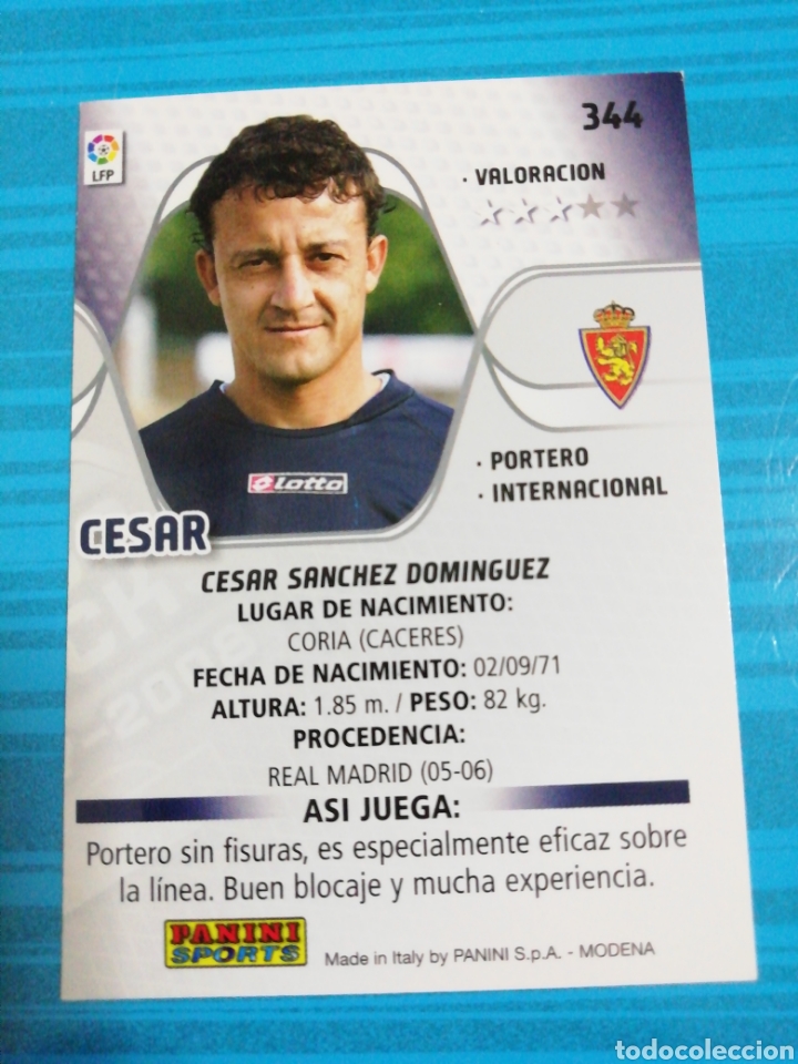 Cromos de f&uacute;tbol: Cesar. Megacracks 2007/08 - Foto 2