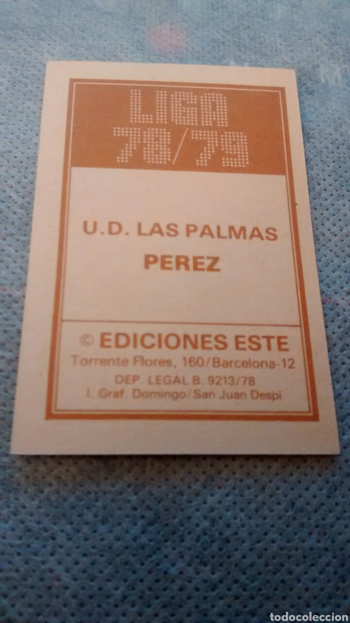 Cromos de f&uacute;tbol: PEREZ EDICIONES ESTE 78 79 - Foto 2