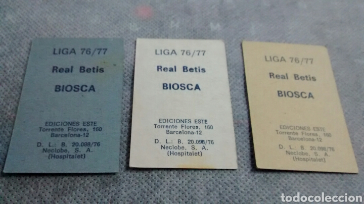 Cromos de f&uacute;tbol: BIOSCA EDICIONES ESTE 76 77 (A6) - Foto 2