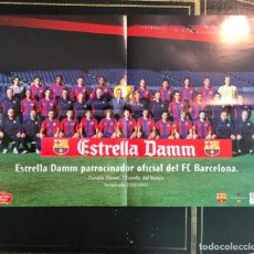 Cromos de Fútbol: PÒSTER BARÇA 2002-2003, ESTRELLA DAMM. Lote 319555593
