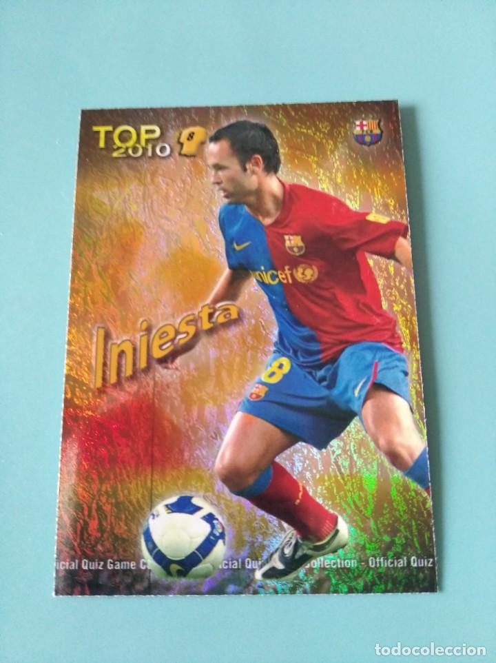 Cromos de f&uacute;tbol: Mundicromo 2010,F.C.Barcelona,Iniesta (Top Jaspeado,N&deg;604).