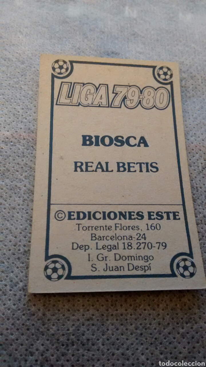 Cromos de f&uacute;tbol: BIOSCA EDICIONES ESTE 79 80 - Foto 2