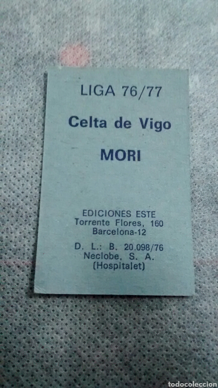 Cromos de f&uacute;tbol: MORI EDICIONES ESTE 76 77 A(1) - Foto 2