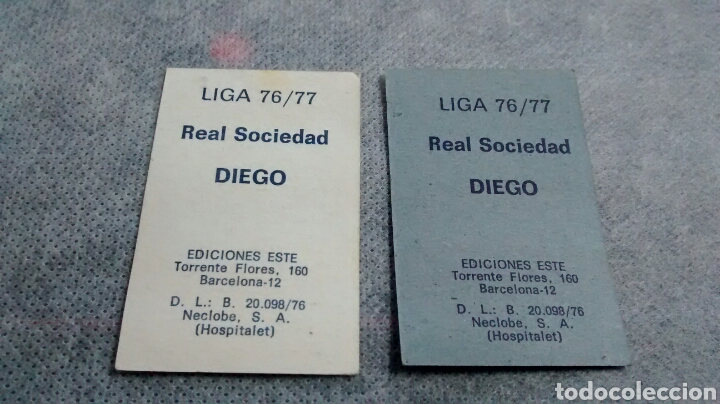 Cromos de f&uacute;tbol: DIEGO EDICIONES ESTE 76 77 ( A2) - Foto 2