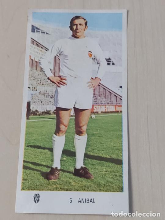 Cromos de f&uacute;tbol: n&ordm; 5 anibal Valencia - Editorial Ruiz Romero 1971-1972, 71-72 - cromo recuperado