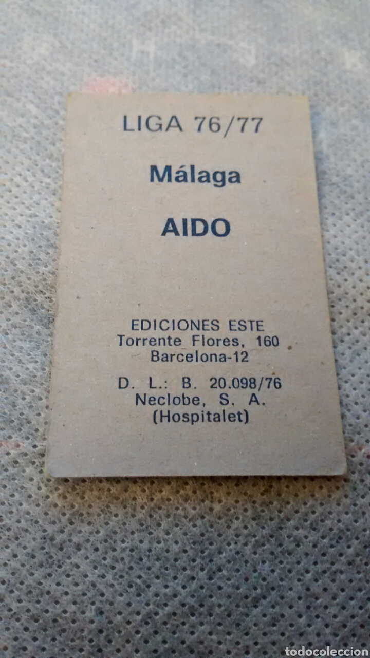 Cromos de f&uacute;tbol: AIDO EDICIONES ESTE 76 77 (A2) - Foto 2
