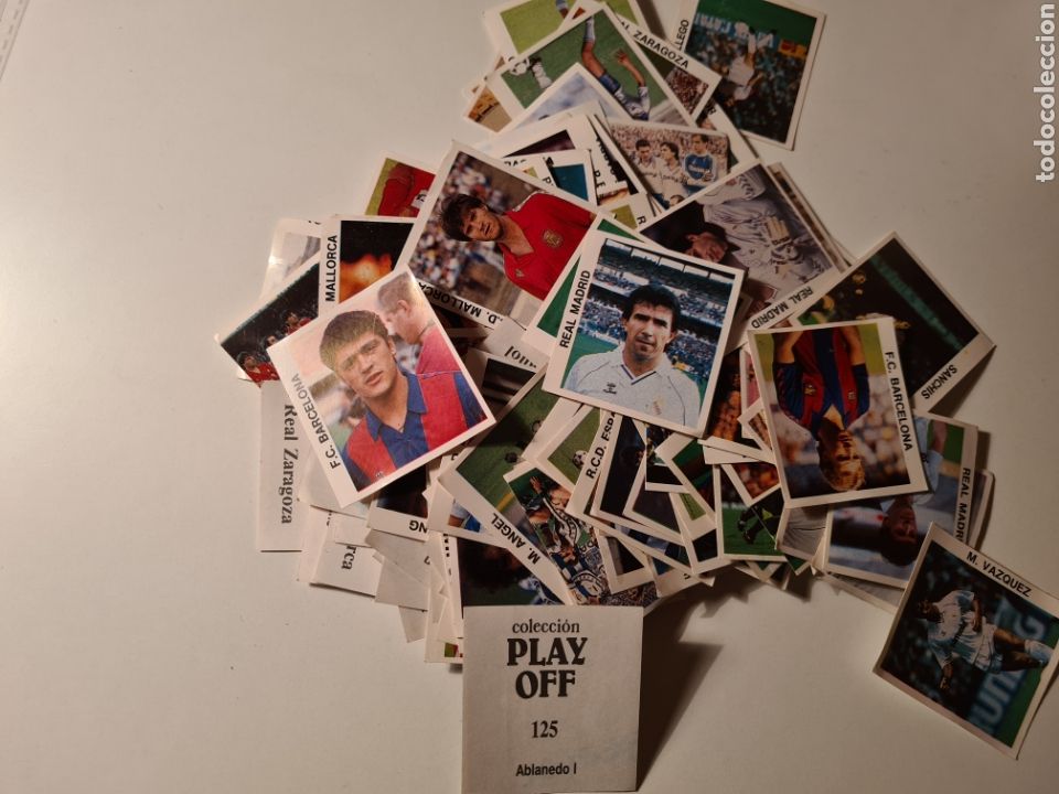 Cartes &agrave; collectionner de Football: PLAY OFF 1987 CROMOS BARNA LOTE DE CROMOS DISTINTOS NUNCA PEGADOS