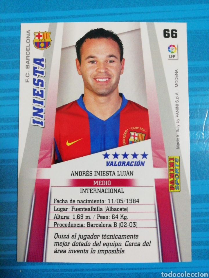 Cromos de f&uacute;tbol: Iniesta. Megacracks 2008/09 - Foto 2