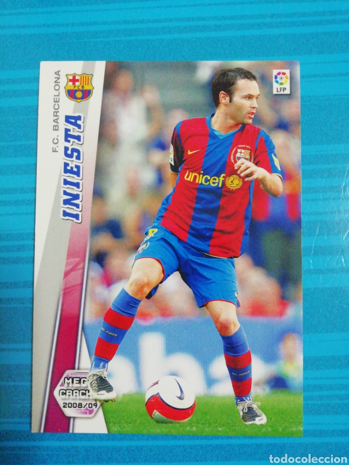 Cromos de f&uacute;tbol: Iniesta. Megacracks 2008/09 - Foto 1