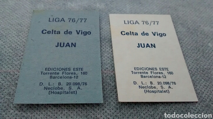 Cromos de f&uacute;tbol: JUAN EDICIONES ESTE 76 77 (A1) CELTA DE VIGO - Foto 2