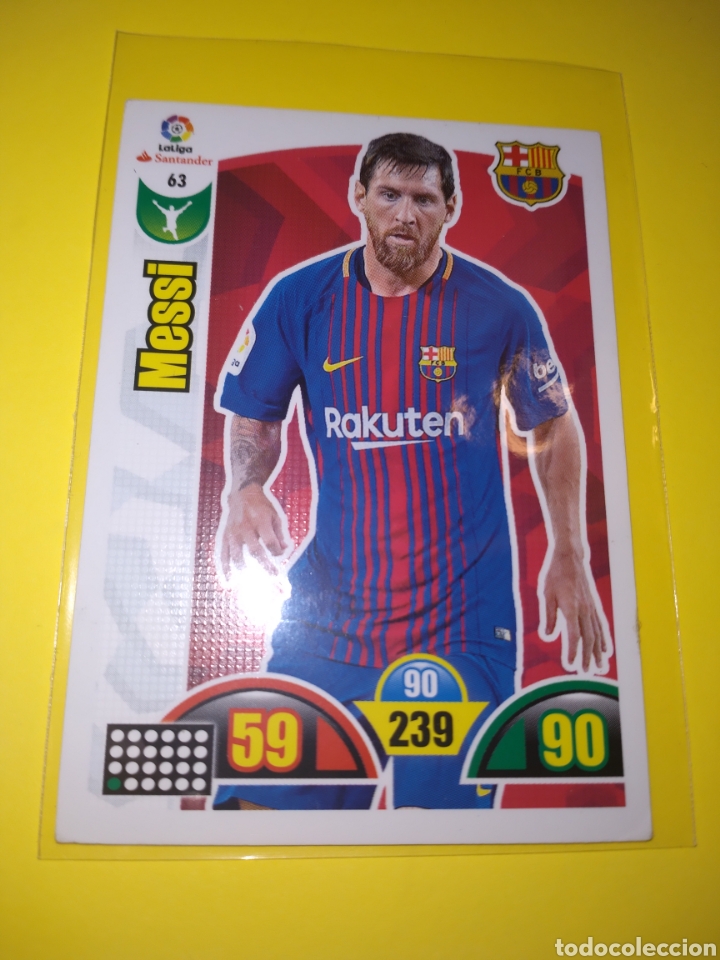 Cromos de f&uacute;tbol: Cromo de Messi Adrenalyn 16-17 - Foto 2