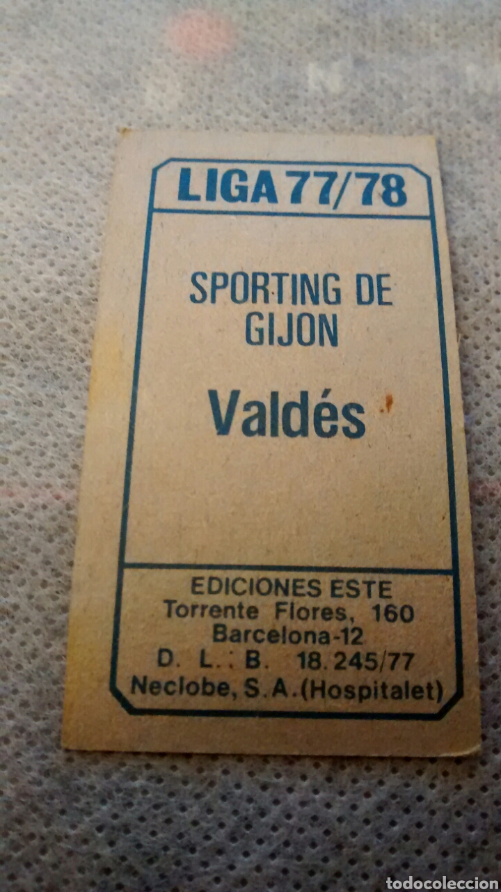 Cromos de f&uacute;tbol: VALDES EDICIONES ESTE 77 78 - Foto 2