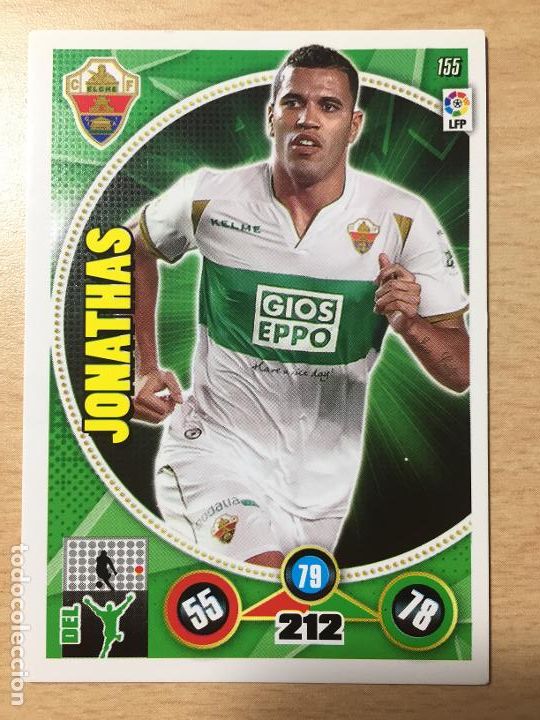 Cromos de f&uacute;tbol: 2014-2015 - 155 JONATHAS - ELCHE CF - PANINI ADRENALYN - Foto 1