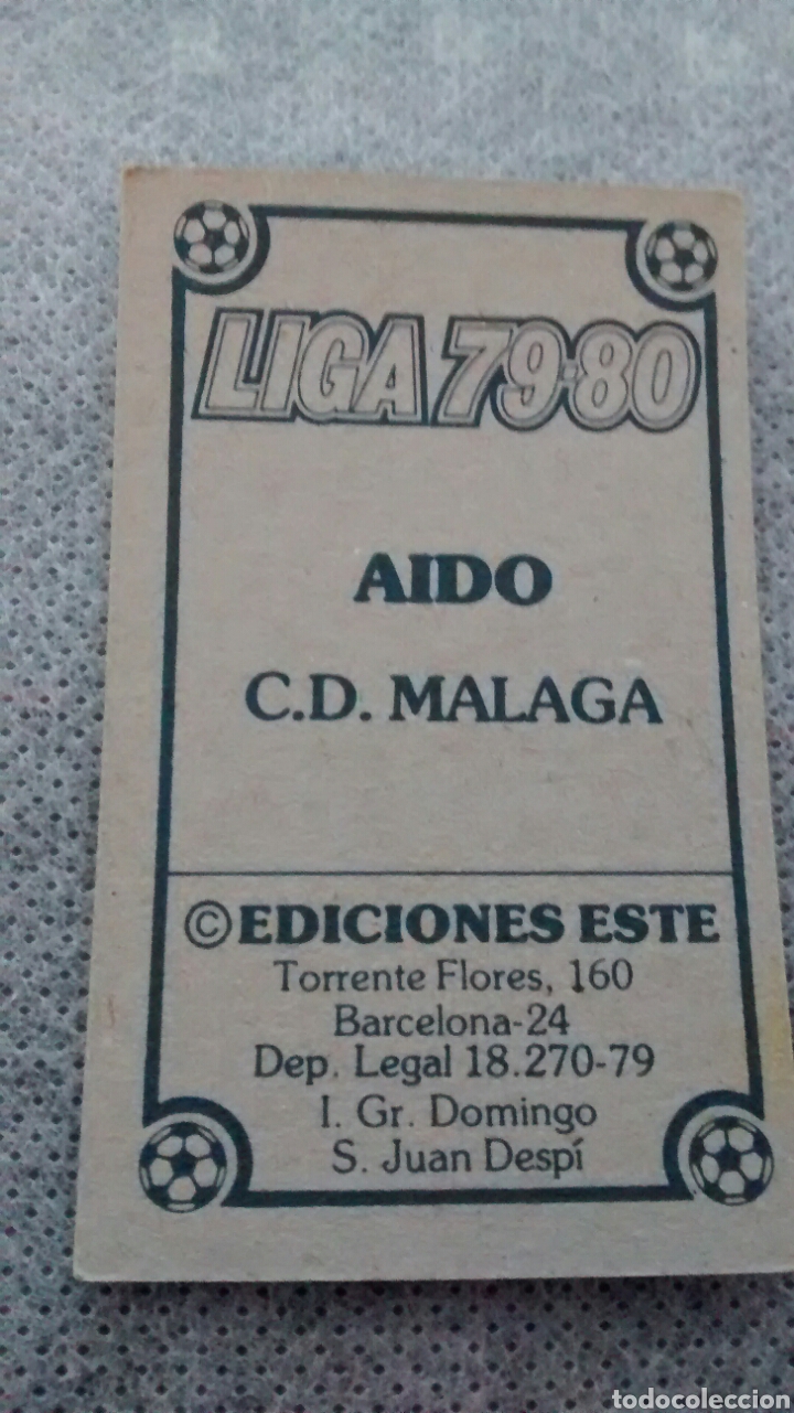 Cromos de f&uacute;tbol: AIDO EDICIONES ESTE 79 80 - Foto 2