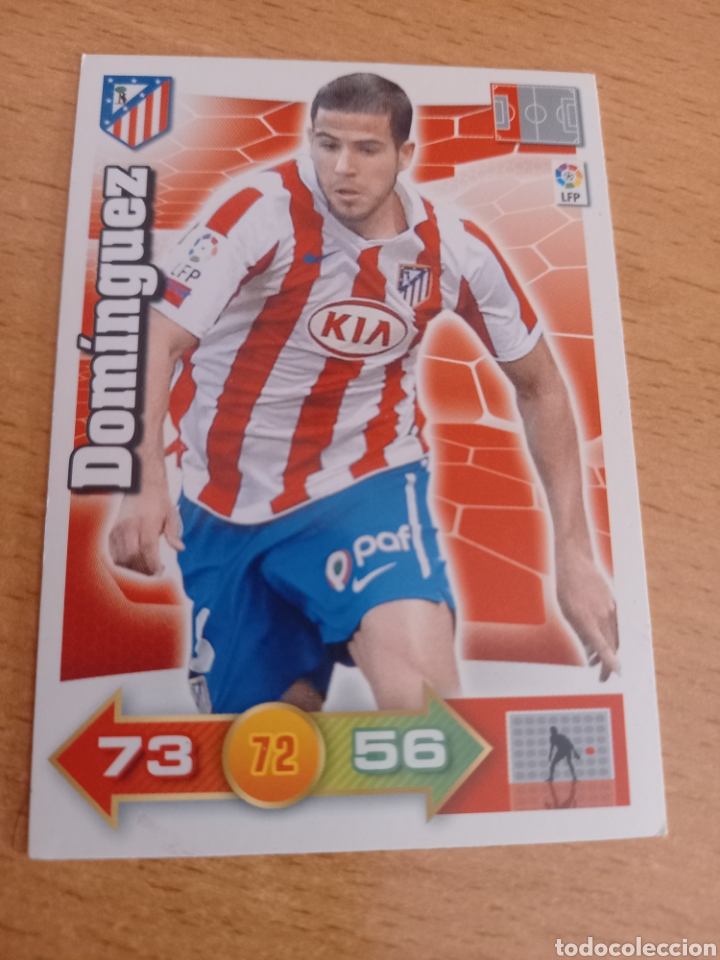 Cromos de f&uacute;tbol: Panini Adrenalyn 2010 2011 10 11 Dom&iacute;nguez Atl&eacute;tico de Madrid