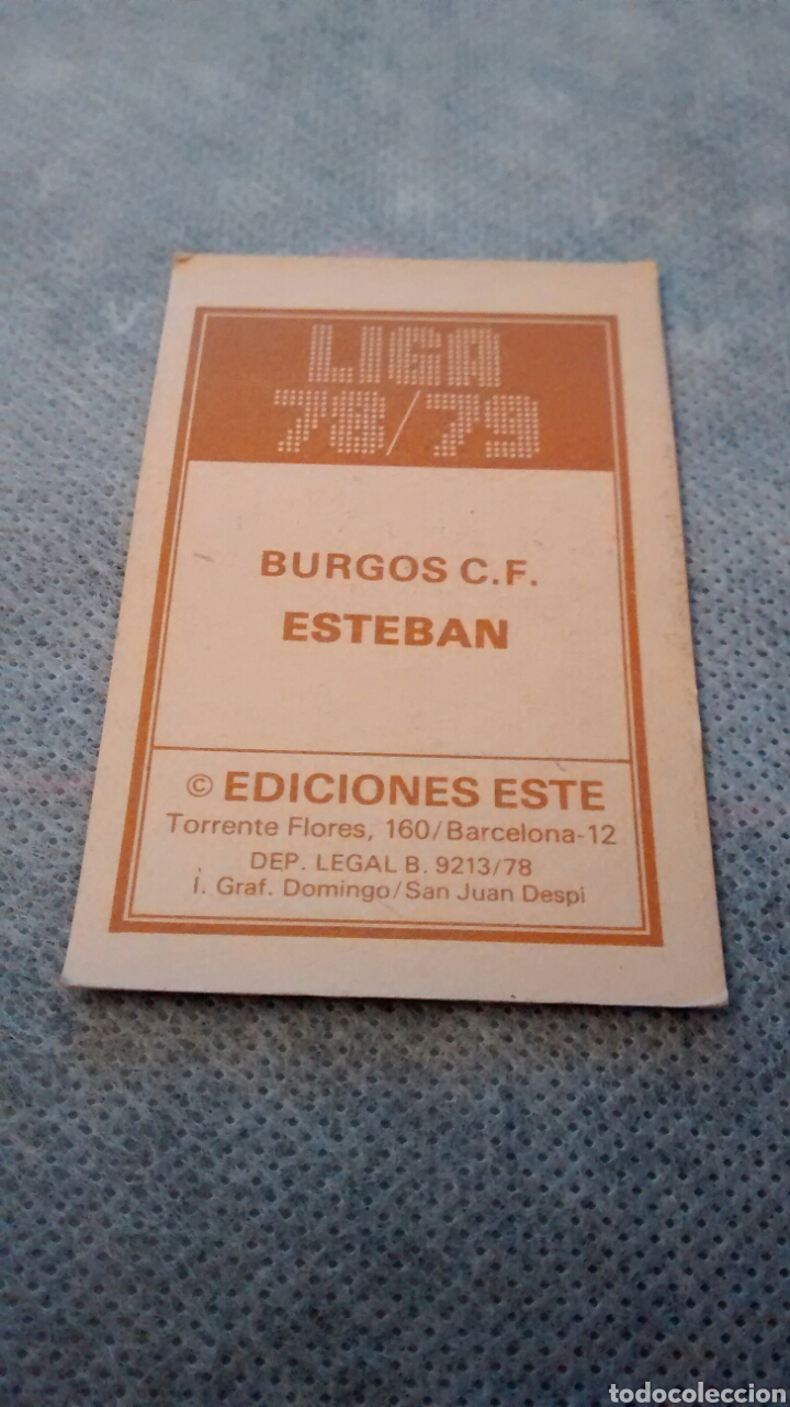 Cromos de f&uacute;tbol: ESTEBAN EDICIONES ESTE 78 79, ERROR DE CORTE (A1) - Foto 2
