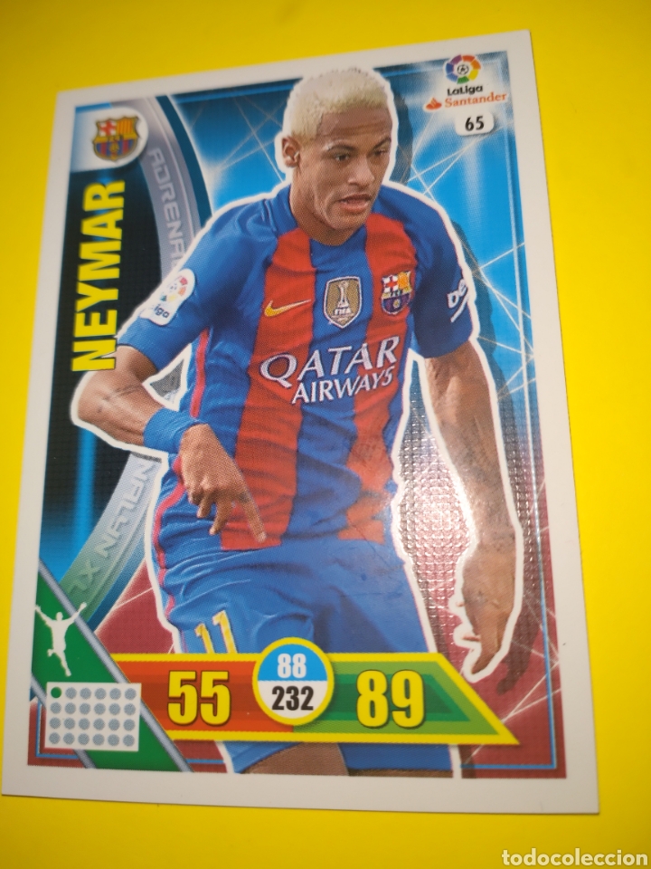 Cromos de f&uacute;tbol: Neymar Adrenalyn 2016-17 - Foto 2