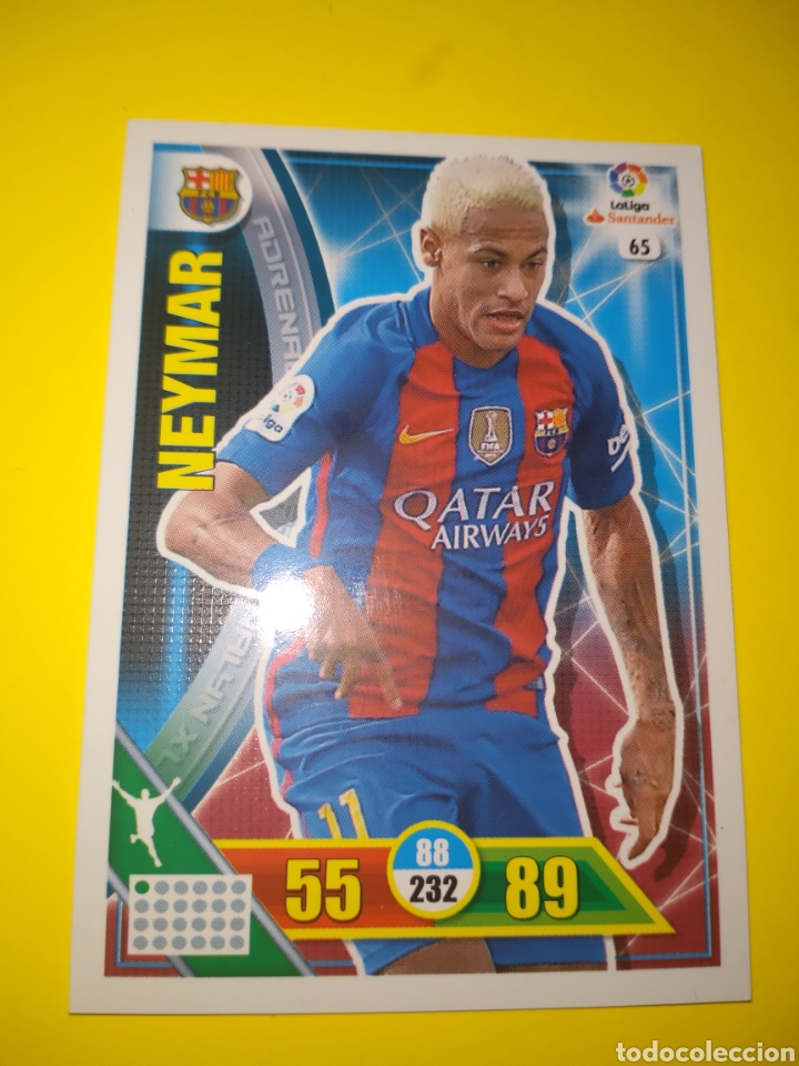 Cromos de f&uacute;tbol: Neymar Adrenalyn 2016-17 - Foto 1