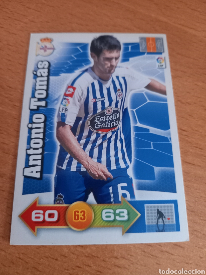 Football Stickers: Panini Adrenalyn 2010 2011 10 11 Antonio Tom&aacute;s Deportivo de la Coru&ntilde;a