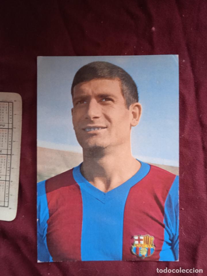 Cromos de f&uacute;tbol: F.C. Barcelona. Postal de Eladio - Foto 1