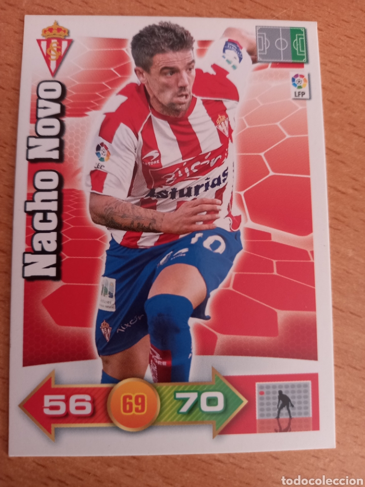 Figurine di Calcio: Panini Adrenalyn 2010 2011 10 11 Nacho Novo Sporting de Gij&oacute;n