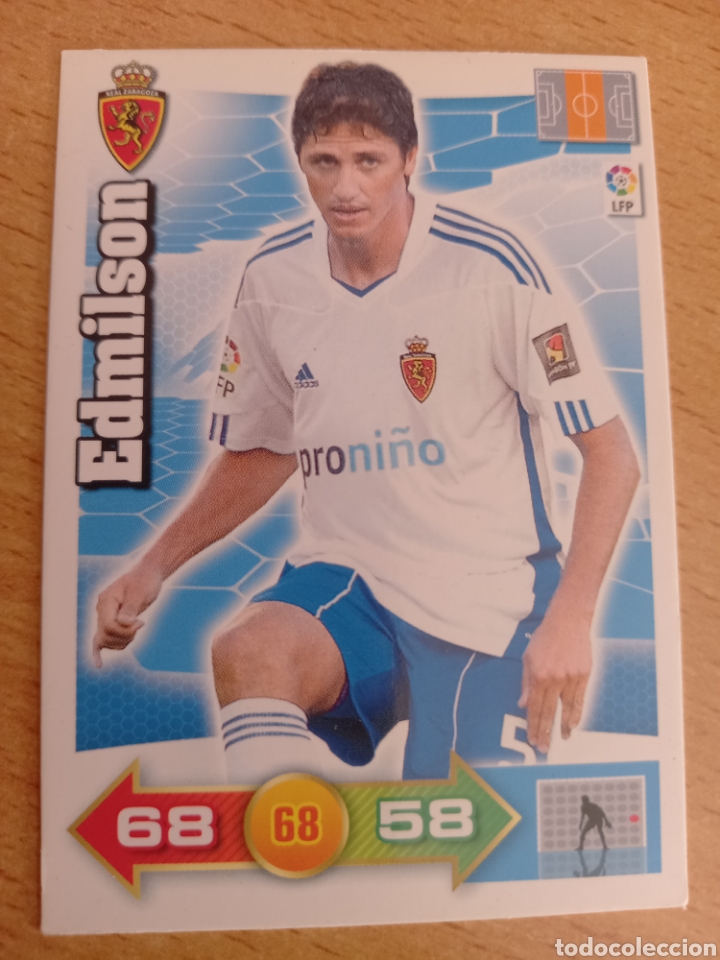 Figurine di Calcio: Panini Adrenalyn 2010 2011 10 11 Edmilson Real Zaragoza