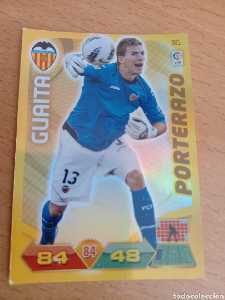 Fu&szlig;ball-Sticker: Panini Adrenalyn 2011 2012 11 12 385 Guaita Valencia porterazo