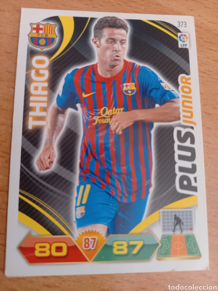 Fu&szlig;ball-Sticker: Panini Adrenalyn 2011 2012 11 12 373 Thiago Barcelona plus j&uacute;nior