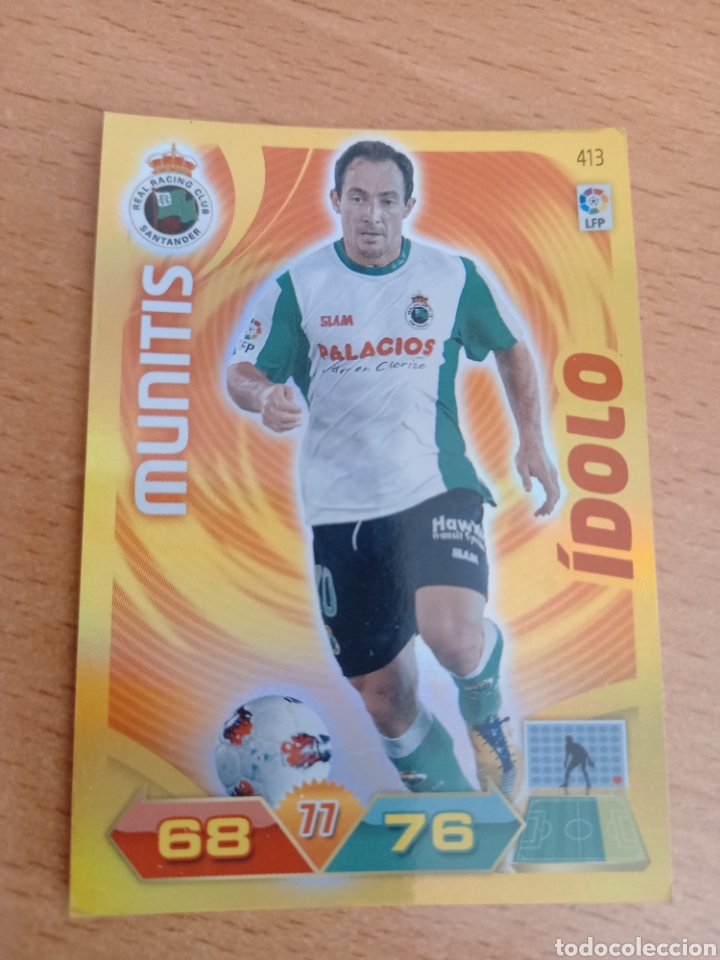 Fu&szlig;ball-Sticker: Panini Adrenalyn 2011 2012 11 12 413 Munitis Racing de Santander &iacute;dolo