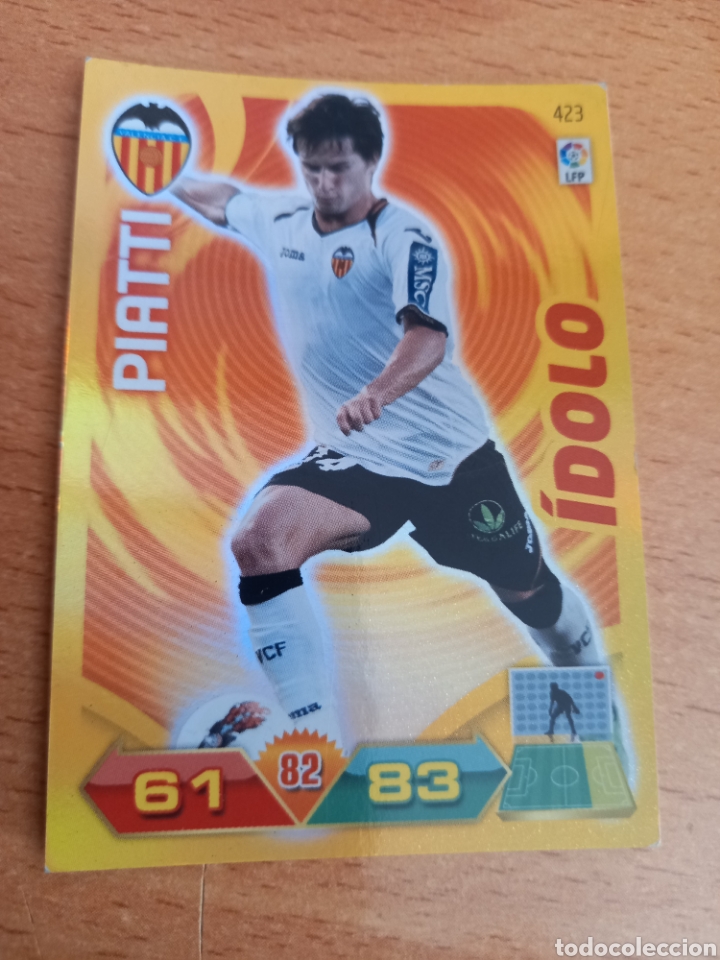 Fu&szlig;ball-Sticker: Panini Adrenalyn 2011 2012 11 12 423 Piatti Valencia &iacute;dolo