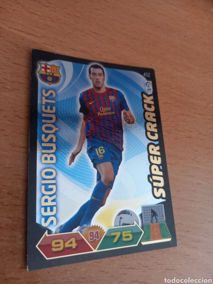 Fu&szlig;ball-Sticker: Panini Adrenalyn 2011 2012 11 12 432 Sergio Busquets Barcelona supercrack