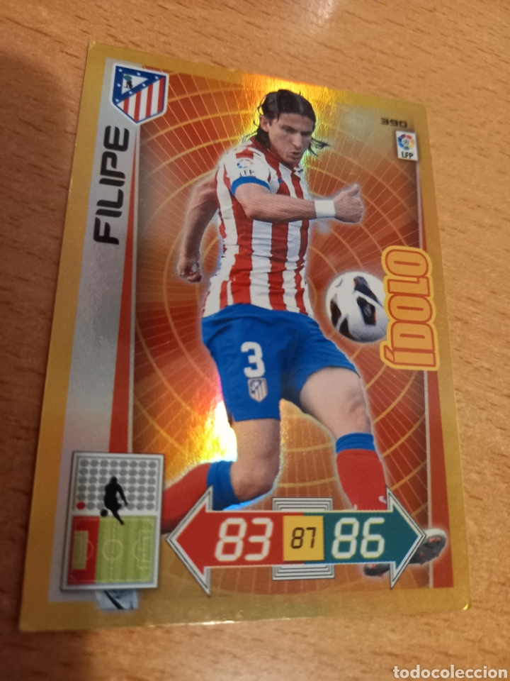 Cromos de Futebol: Panini Adrenalyn 2012 2013 12 13 390 Filipe Atl&eacute;tico de Madrid &iacute;dolo