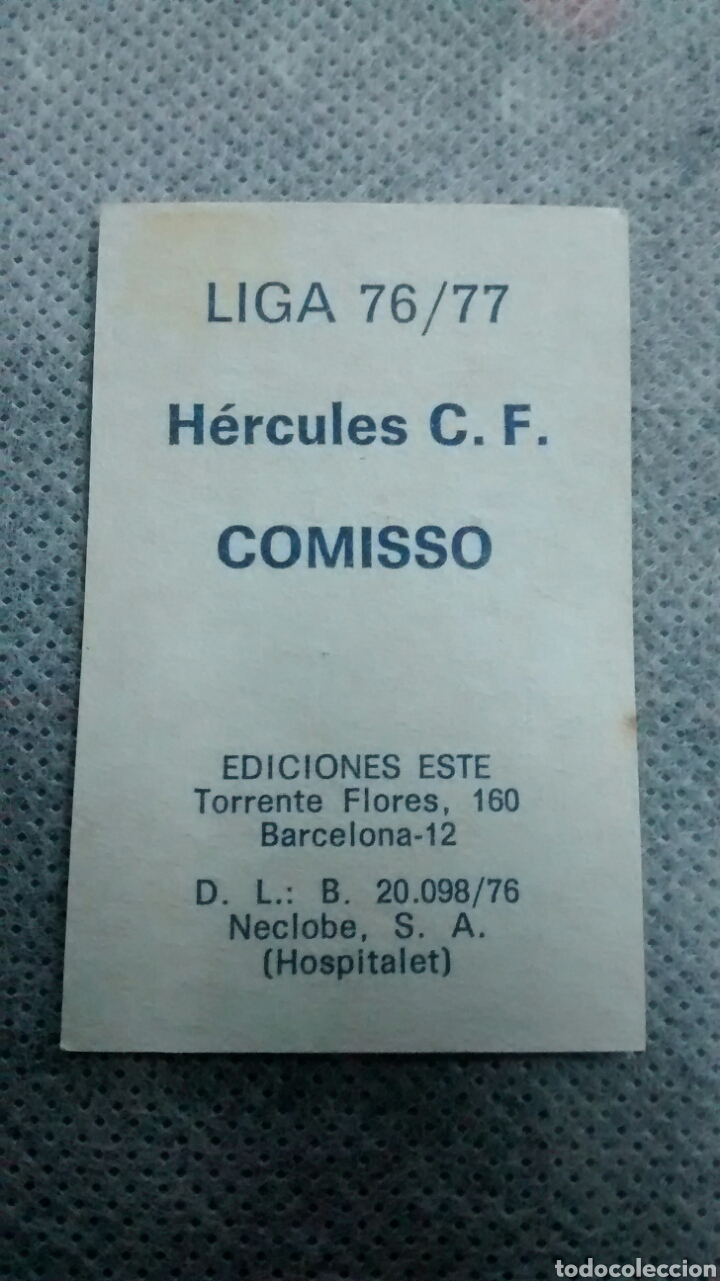Cromos de f&uacute;tbol: COMISSO EDICIONES ESTE 76 77 (A1) - Foto 2