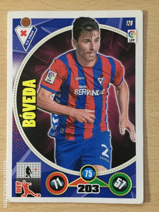 Cromos de f&uacute;tbol: 2014-2015 - 128 BOVEDA - SD EIBAR - PANINI ADRENALYN - Foto 1