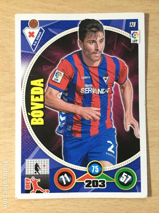 Cromos de f&uacute;tbol: 2014-2015 - 128 BOVEDA - SD EIBAR - PANINI ADRENALYN - Foto 1