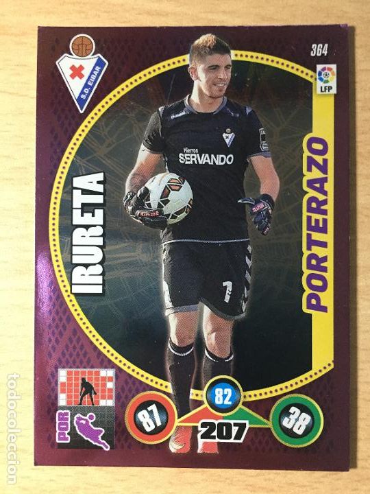 Cromos de f&uacute;tbol: 2014-2015 - 364 IRURETA - SD EIBAR - PANINI ADRENALYN - Foto 1