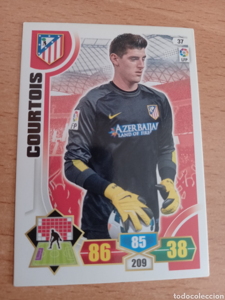Cromos de F&uacute;tbol: Panini Adrenalyn 2013 2014 13 14 37 Courtois Atl&eacute;tico de Madrid