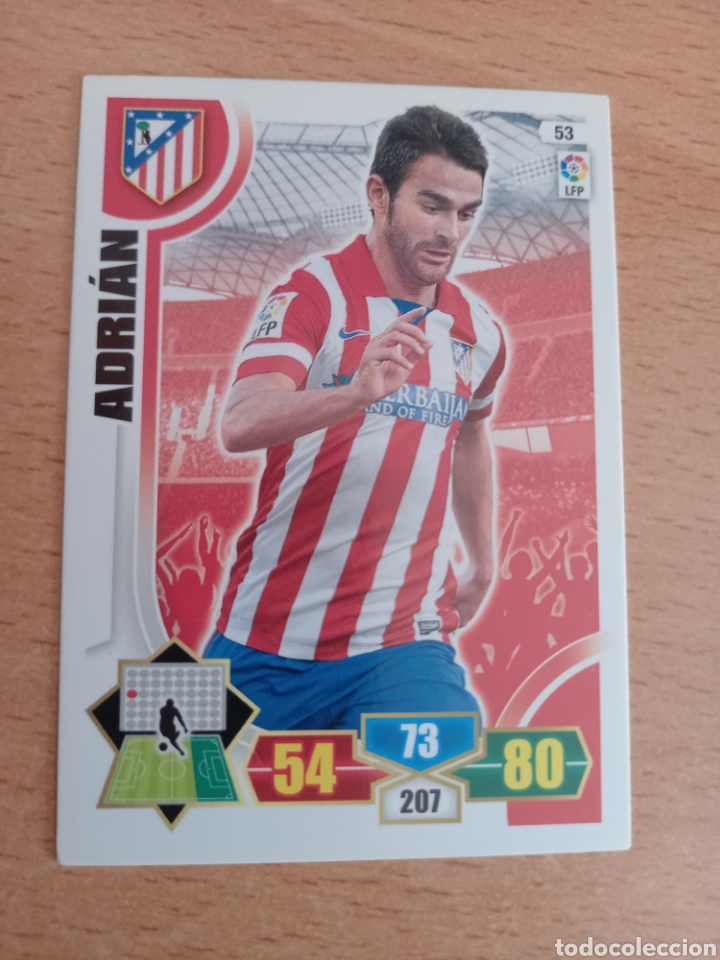 Fu&szlig;ball-Sticker: Panini Adrenalyn 2013 2014 13 14 53 Adri&aacute;n Atl&eacute;tico de Madrid