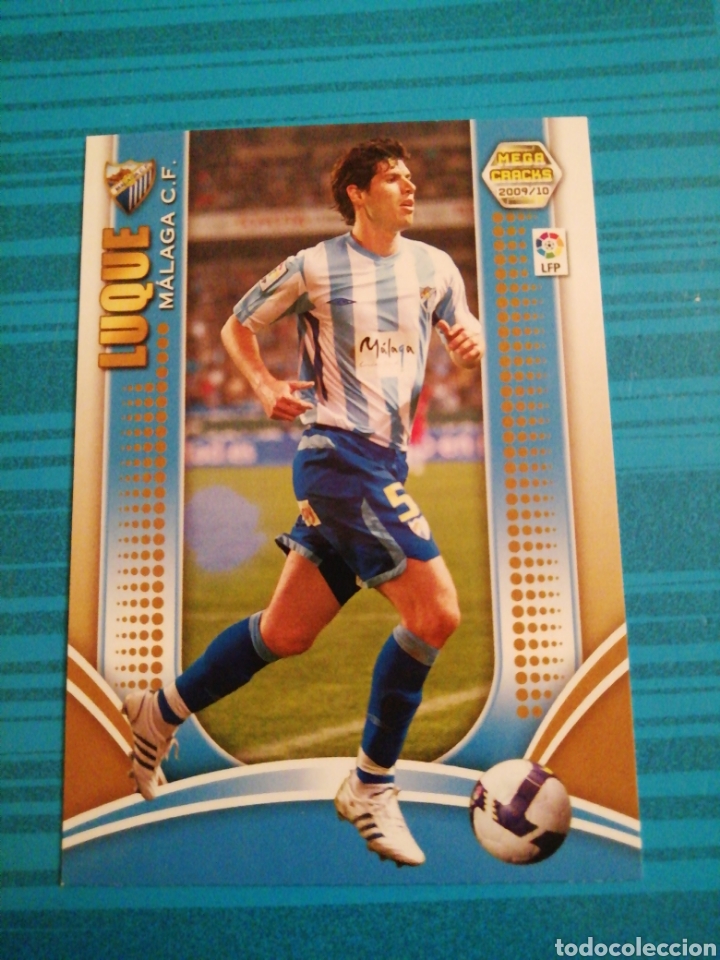 Cromos de f&uacute;tbol: Luque. M&aacute;laga. Megacracks 2009/10 - Foto 1