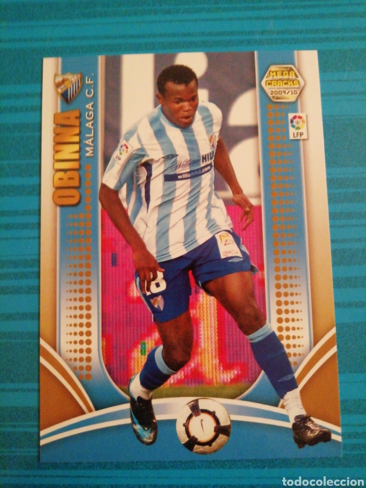 Cromos de f&uacute;tbol: Obinna. M&aacute;laga. Megacracks 2009/10 - Foto 1