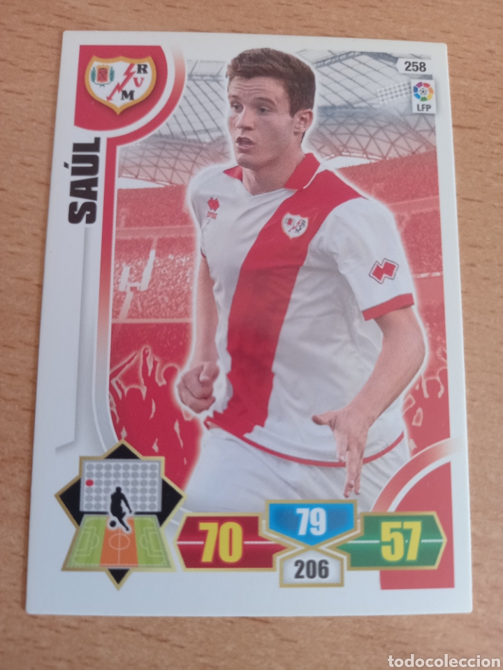 Cromos de Futebol: Panini Adrenalyn 2013 2014 13 14 258 Sa&uacute;l Rayo Vallecano