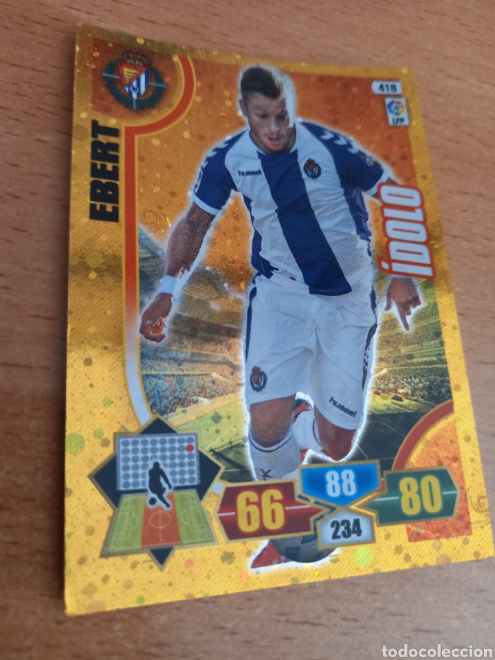 Fu&szlig;ball-Sticker: Panini Adrenalyn 2013 2014 13 14 418 Ebert Real Valladolid &iacute;dolo
