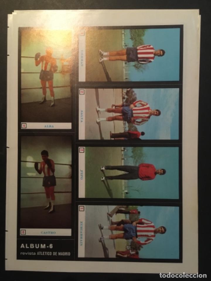 Cromos de F&uacute;tbol: CROMOS LAMINA 6 ALBUM REVISTA ATLETICO DE MADRID, 1968 1969
