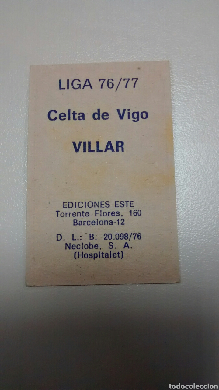 Cromos de f&uacute;tbol: VILLAR EDICIONES ESTE 76 77 - Foto 2