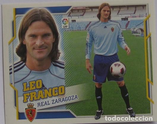 Figurine di Calcio: CROMO LIGA FUTBOL 2010-2011 (COLECCIONES ESTE). REAL ZARAGOZA-LEO FRANCO