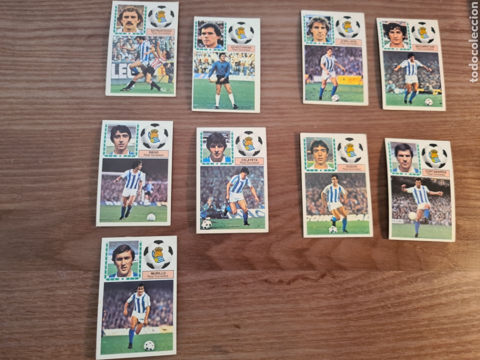 Cromos de F&uacute;tbol: LIGA ESTE 83 84 REAL SOCIEDAD 8 CROMOS NUEVOS BERIGUISTAIN CELAYETA SATRUSTEGUI ...