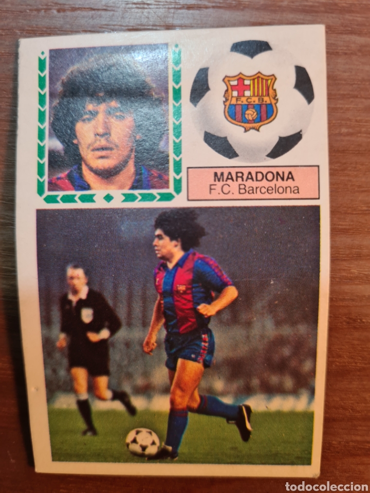Cromos de F&uacute;tbol: LIGA ESTE 83 84 FC BARCELONA MARADONA RECUPERADO LEVE