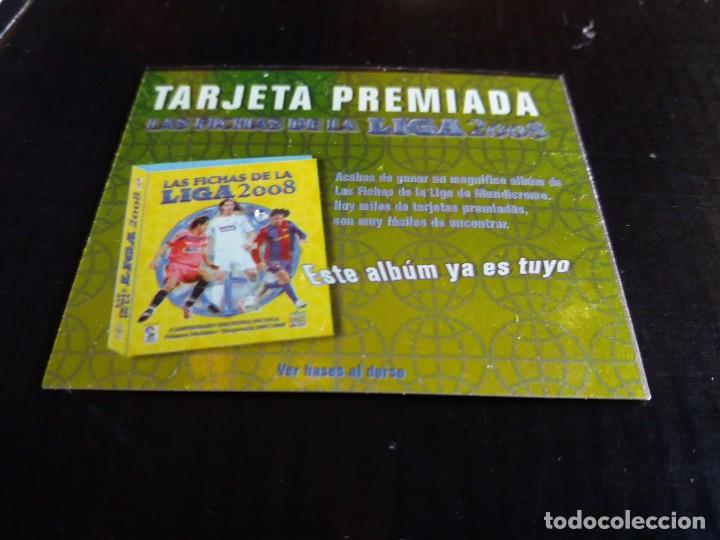 Cromos de f&uacute;tbol: MINI TARJETA PREMIADA ALBUM - MUNDICROMO 2008